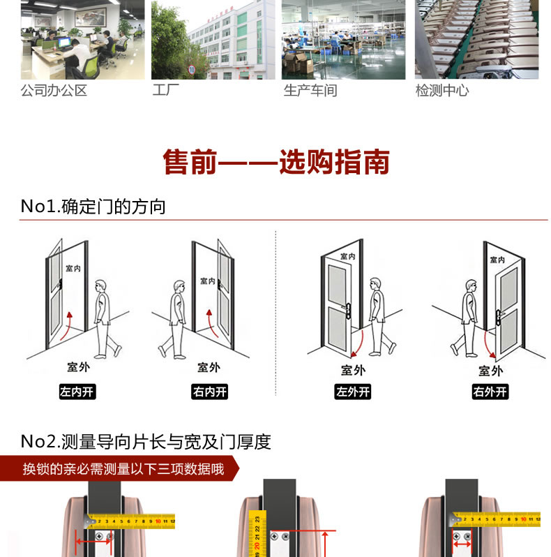 豪力士指纹锁 D9F家用防盗门智能锁手机app感应刷卡密码锁电子门锁