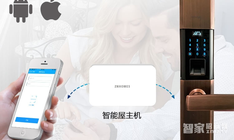 智能屋指纹锁 防盗门智能锁
