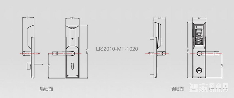 力维智能锁 MT-1020/5家用防盗门木门指纹锁密码锁