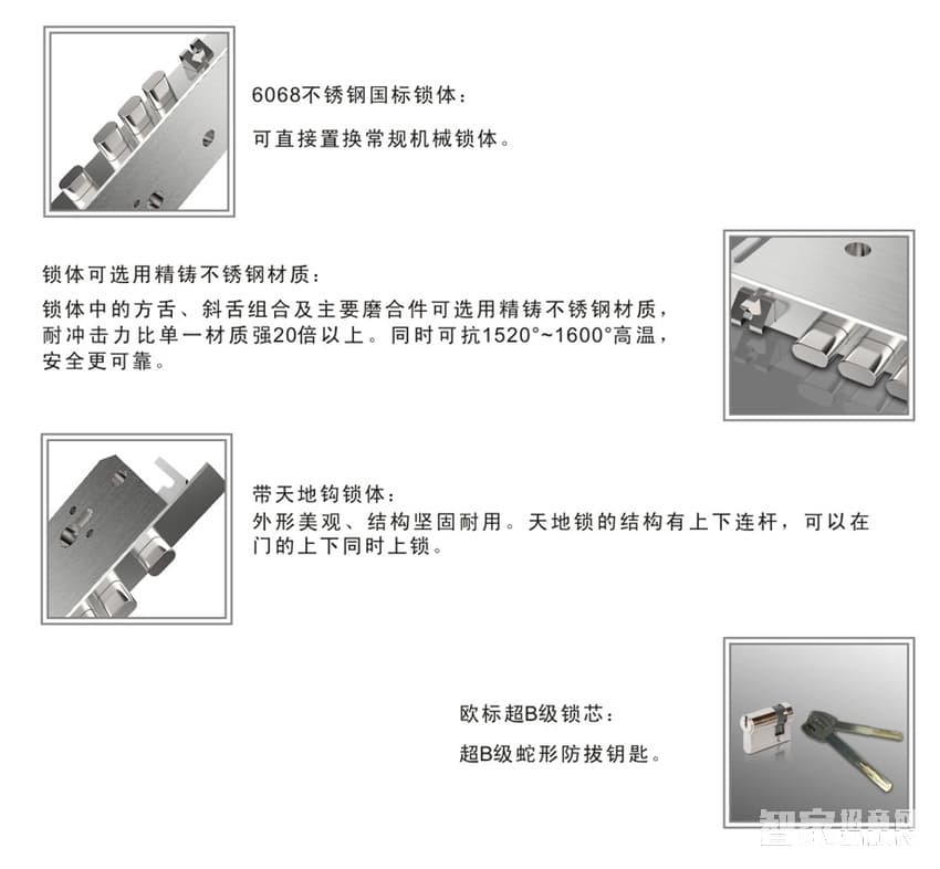 力维智能锁 TDT-1330/36家用防盗指纹锁密码锁