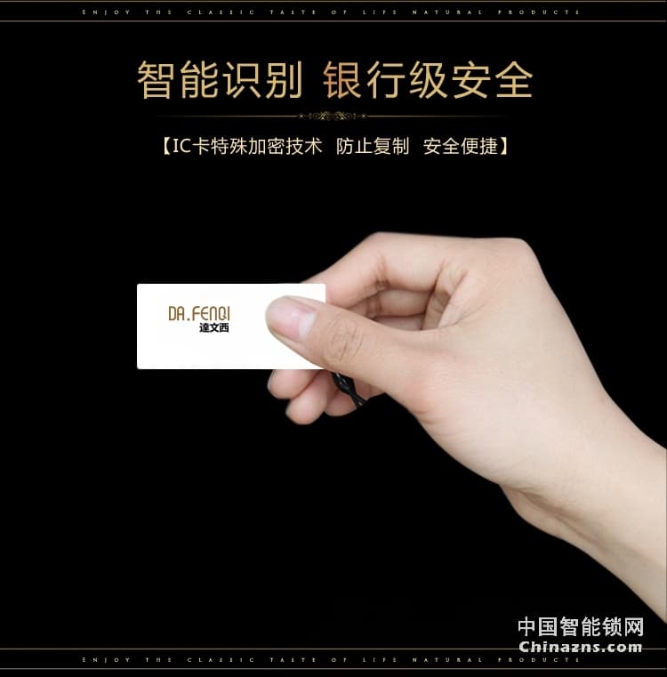 达文西电动滑盖指纹锁 DF201家用别墅智能锁 手机远程开锁