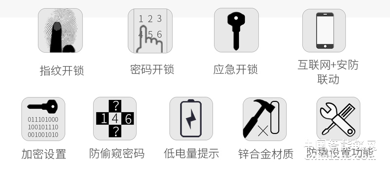 简舒滑盖智能指纹锁S005 家用防盗门锁APP远程动态密码开锁