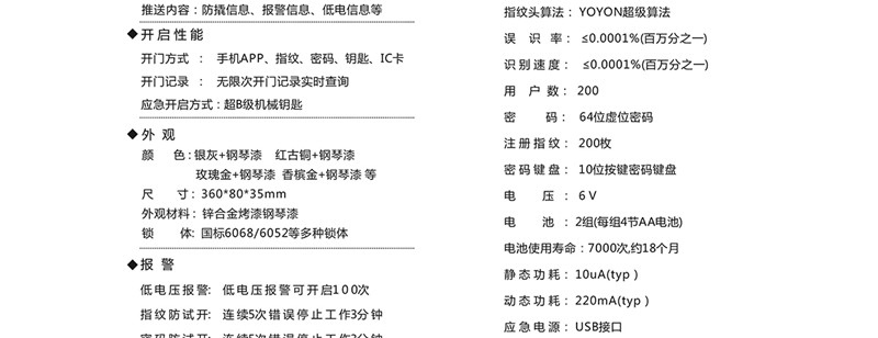 天乔APP远程操控智能锁 防猫眼开启指纹锁