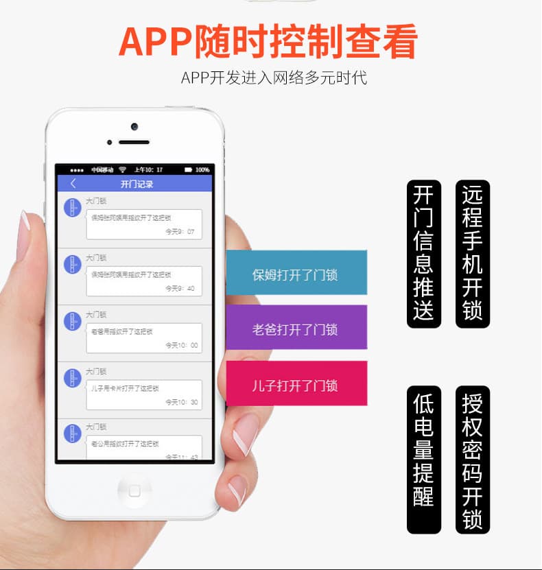 帅荣智能电子锁 密码门锁 防盗门锁指纹锁