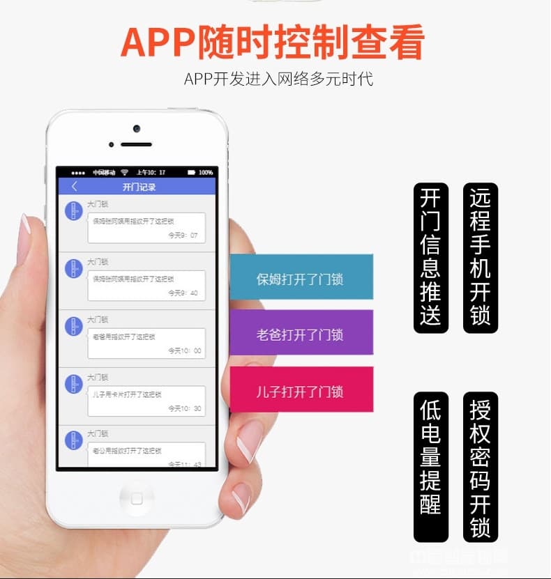 帅荣智能锁 不锈钢电子遥控锁 家居防盗智能锁