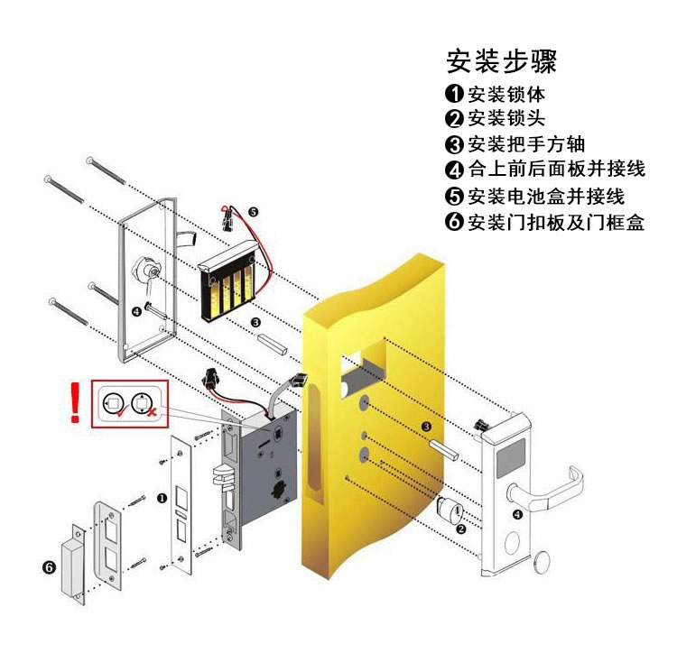 欧瑞酒店刷卡锁 宾馆出租屋电子门锁