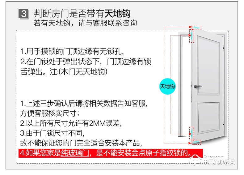 金点原子指纹锁 家用防盗门电子锁感应锁