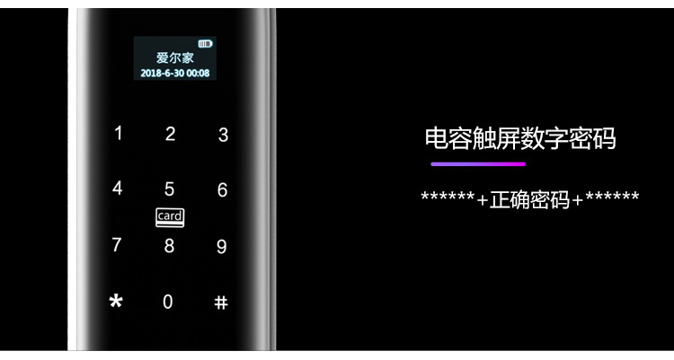 爱尔家智能锁 Z9家用防盗门指纹密码锁