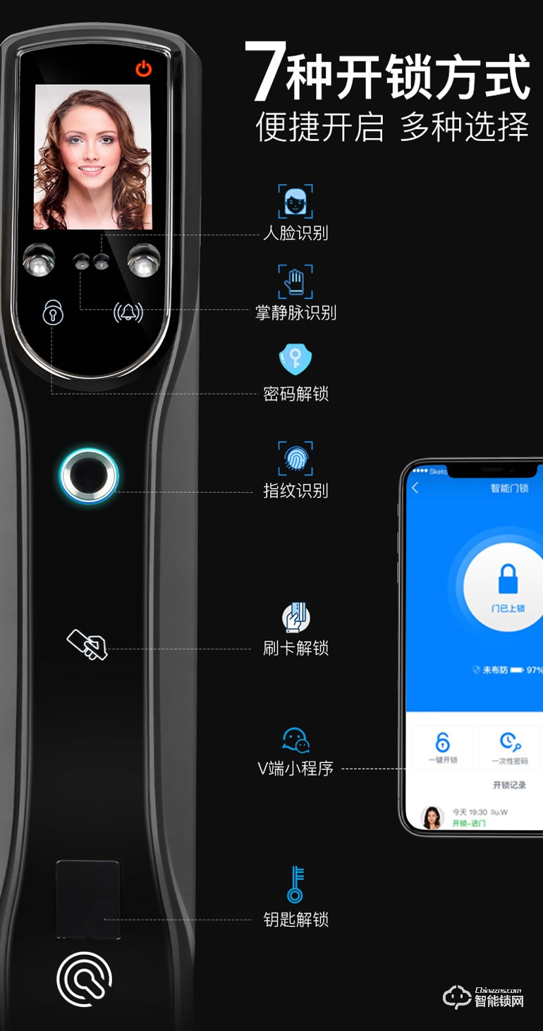 Point Lock智能锁 全自动智能锁人脸识别锁