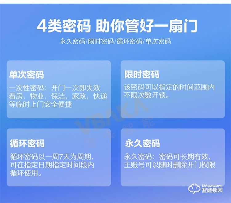 帝伦斯智能锁 民宿宾馆动态密码门锁家用锁