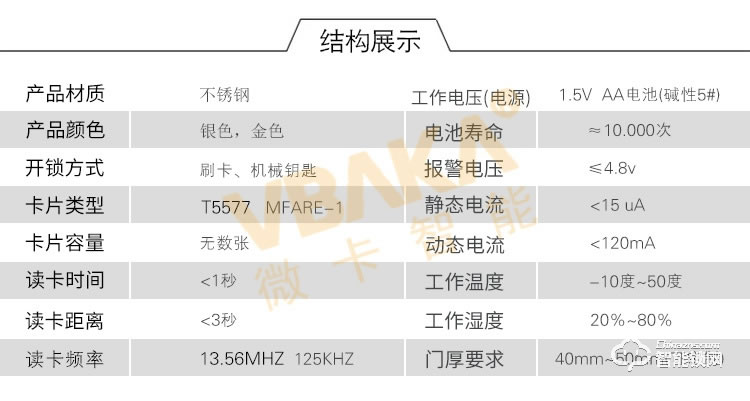 帝伦斯智能锁 酒店智能门锁公寓密码刷卡锁