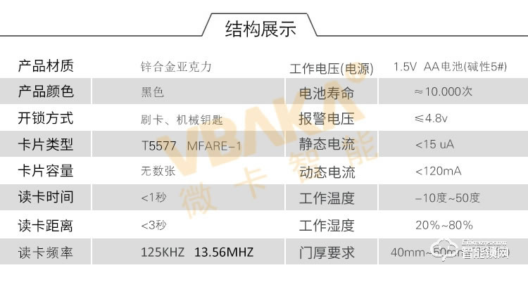 帝伦斯智能锁 酒店电子锁 感应锁公寓群租房门