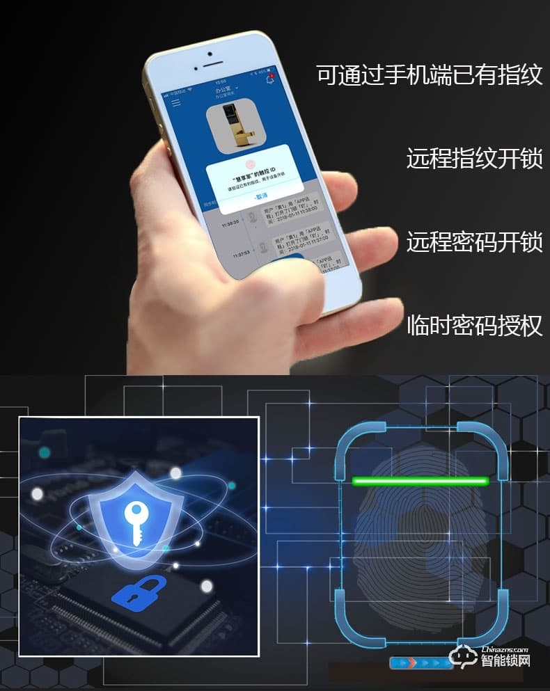 佳宝丽智能锁 防盗门锁智能电子密码锁