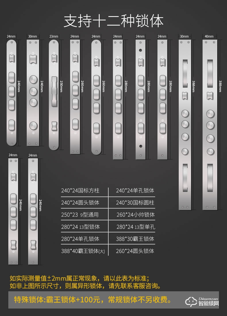 小益智能锁 E205全自动通用型密码电子门锁