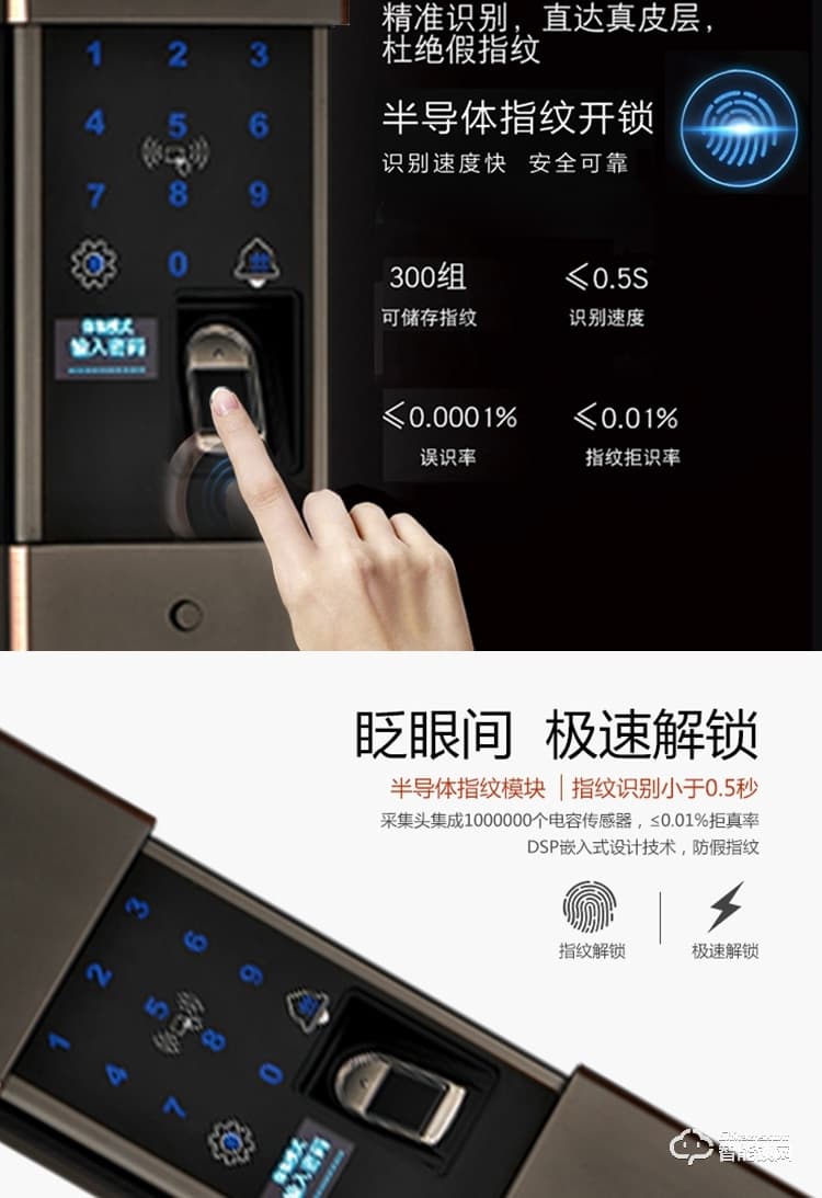 荣钥指纹锁 S3指纹智能锁