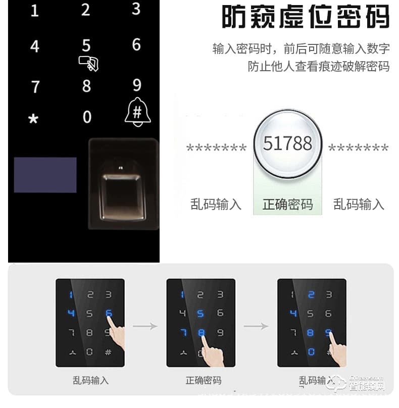我爱我家智能锁 滑盖指纹密码锁