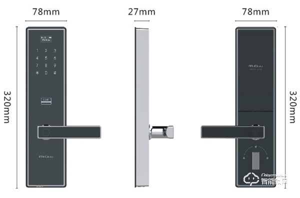 米谷智能锁 M66一握开科技时尚智能锁