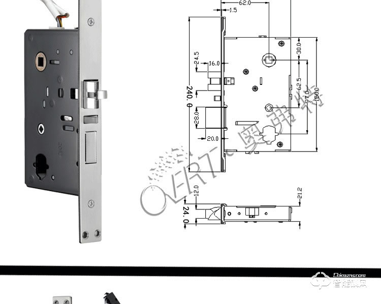 奥弗特智能锁 智能大门感应卡锁