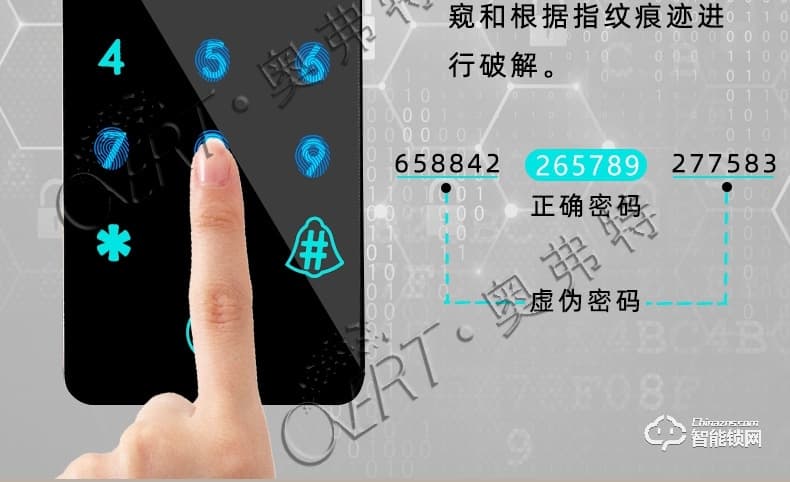 奥弗特智能锁 人脸识别全自动家用防盗门锁