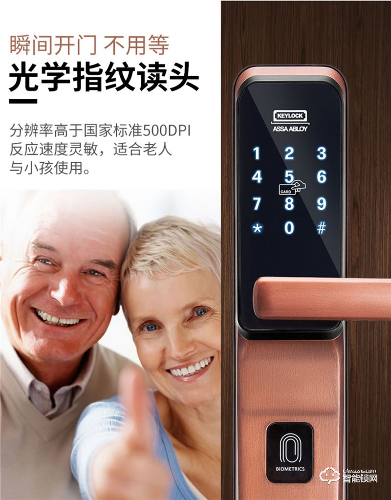 第吉尔智能锁 #6600-268智能密码锁磁卡大门锁新门禁锁