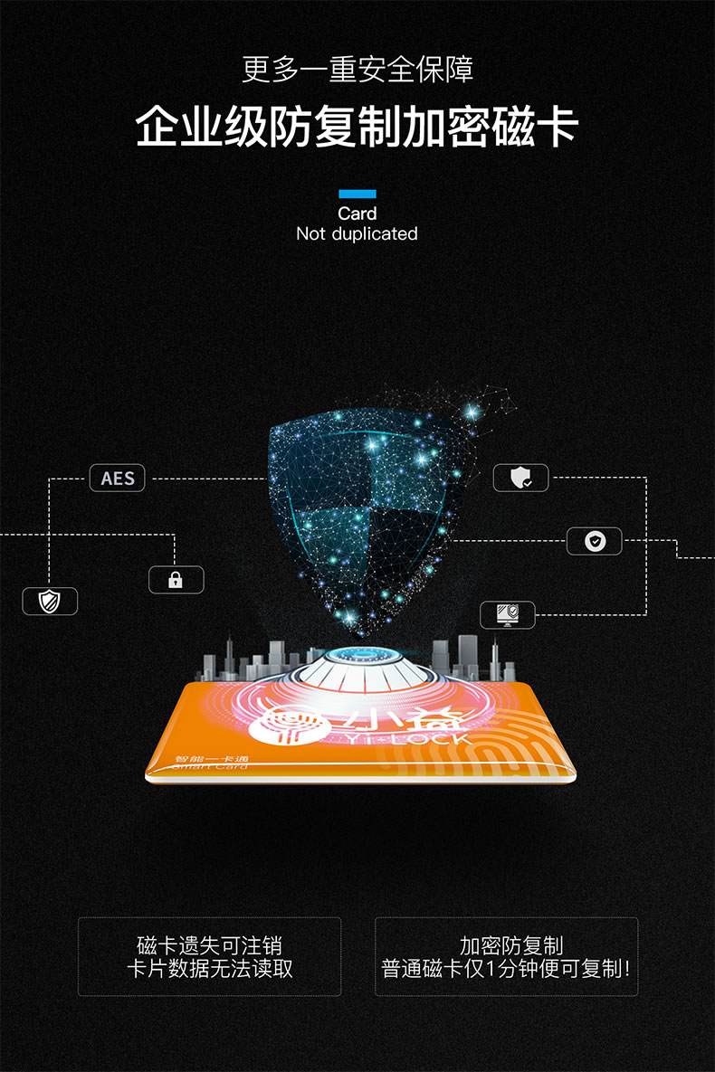 小益智能锁 E206T智能NFC指纹家用防盗门锁