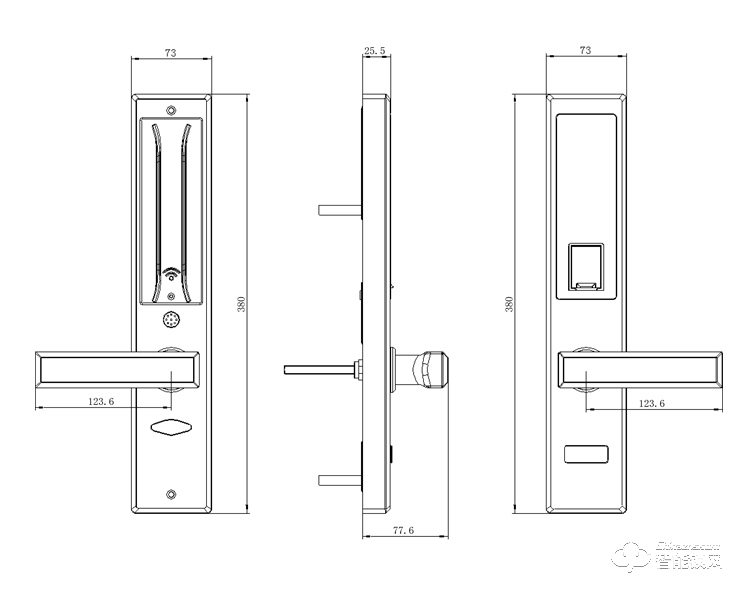 爱尔家智能锁 Z3家用防盗门智能感应锁