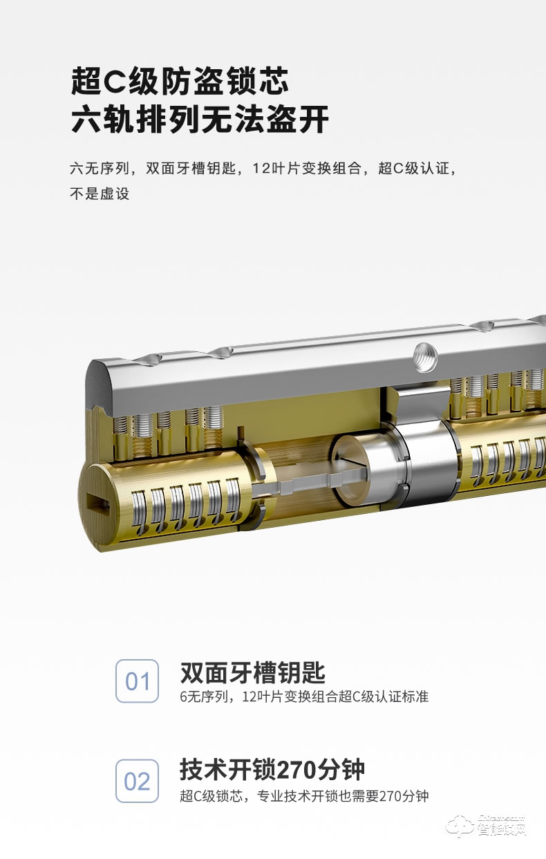 傲森智能锁 A7全自动密码锁门锁电子门锁