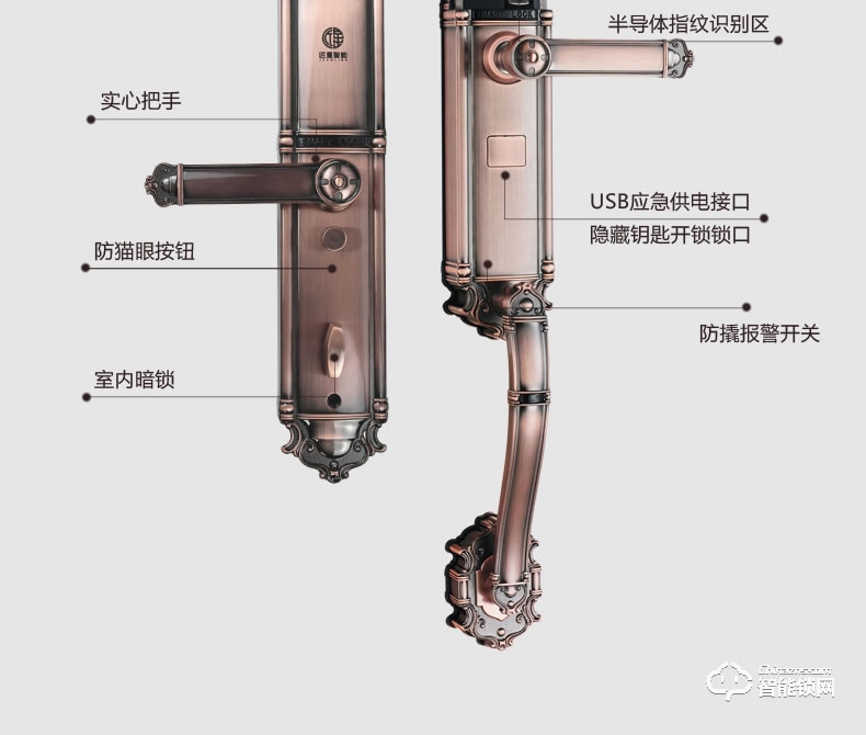 匠星智能锁 JP2豪华别墅大门户外密码锁