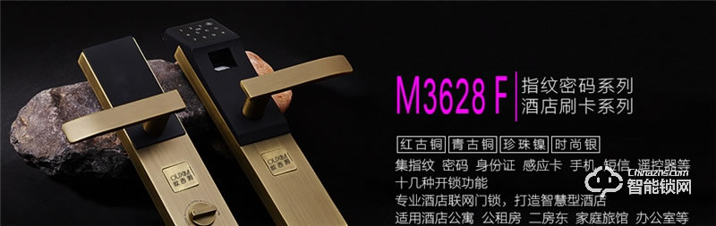 欧西姆智能锁 M3628F家用防盗门指纹锁智能锁