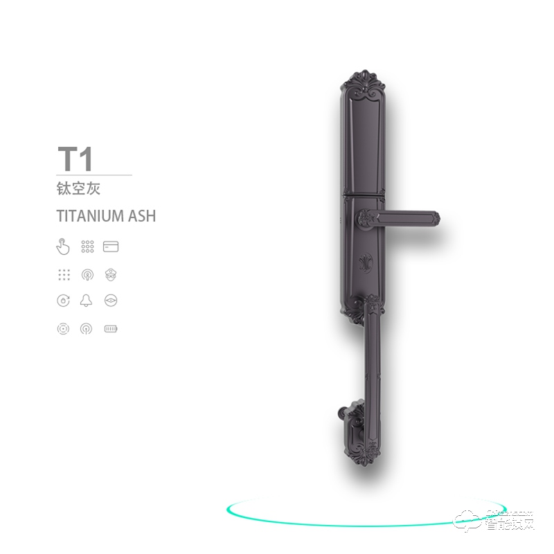 欧路达智能锁 T1自动大滑盖别墅门指纹锁智能锁