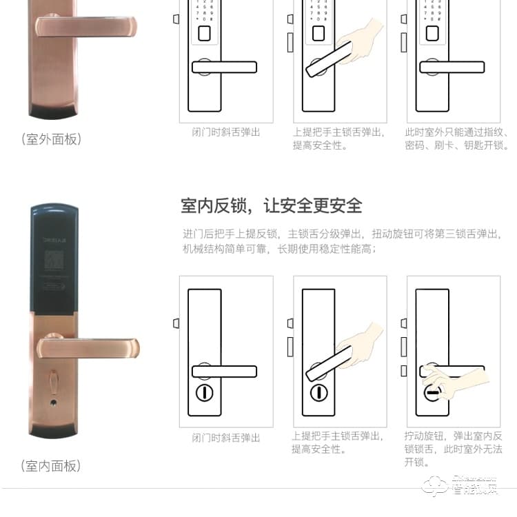 佛山凯恩斯智能锁 家居指纹密码锁