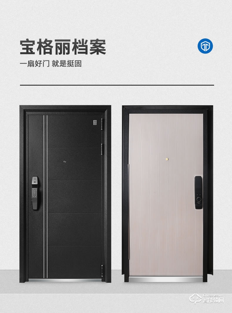 挺固智能门 宝格丽系列家用安全门密码门