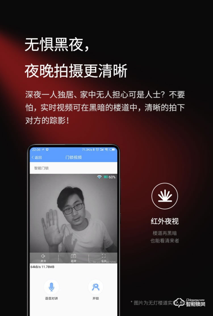 珈门智能锁 JM-Q8S远程实时监控指纹锁