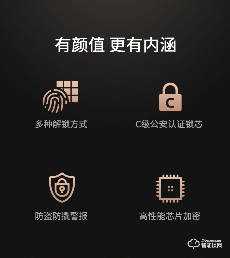 基信智能锁 御001家用防盗门智能锁