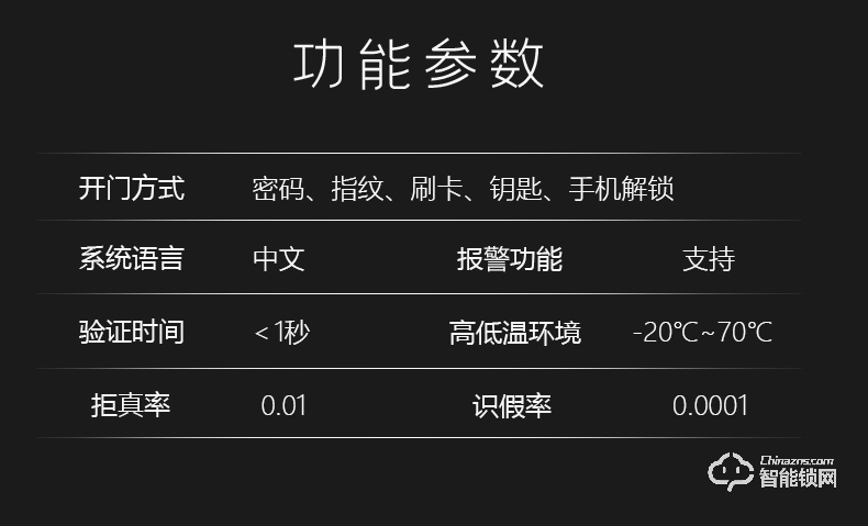 唐缔智能锁 HX01滑盖智能锁家用防盗门锁