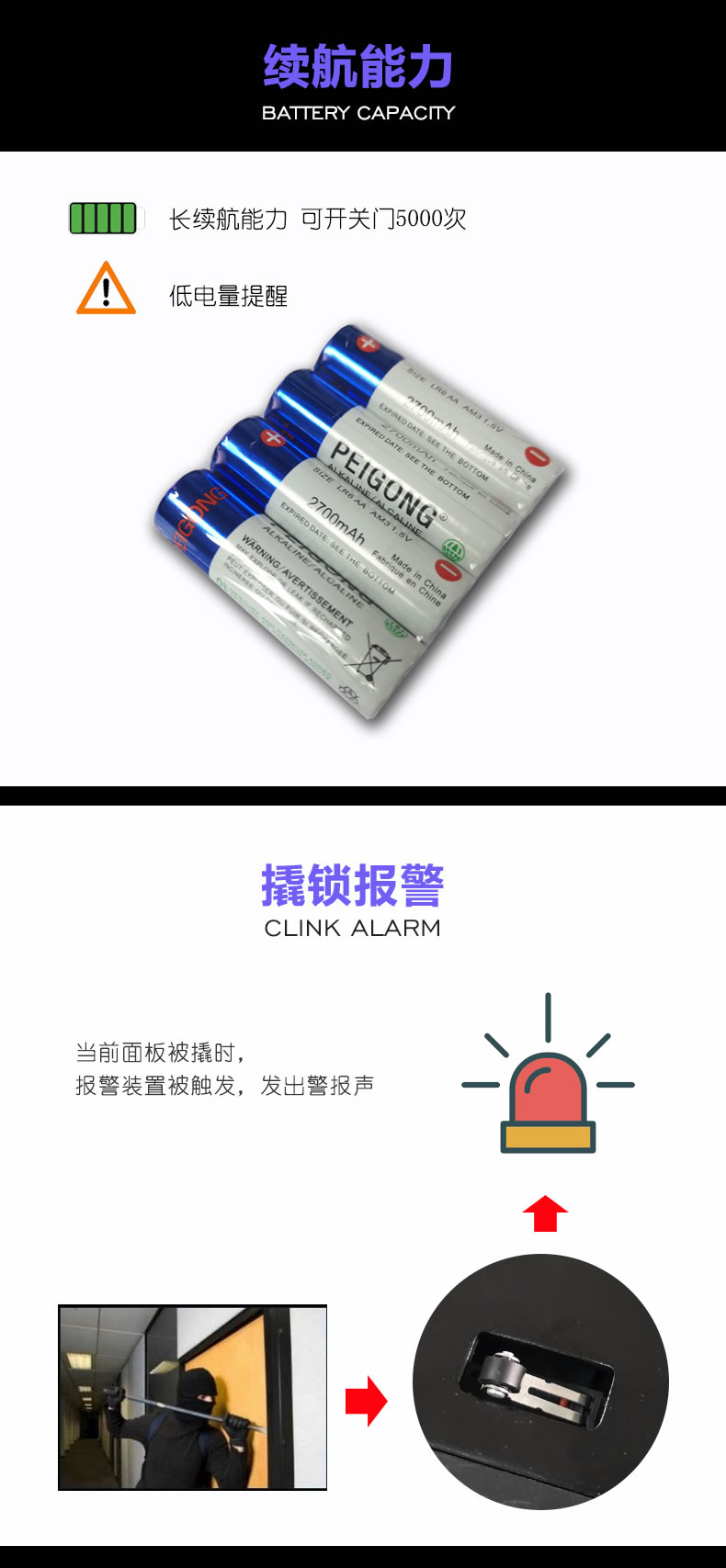 唯尔曼智能锁 X2家用防盗门智能锁密码锁