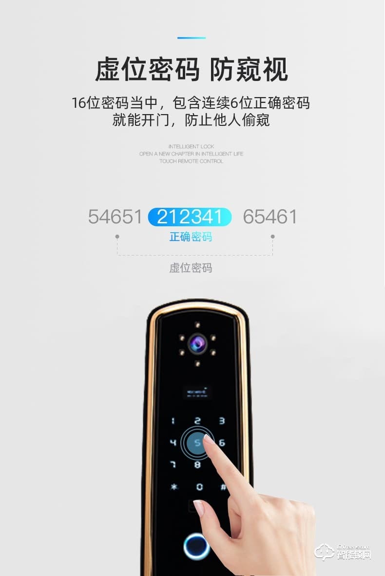 火车头智能锁 战狼二号家用防盗门密码锁电子锁