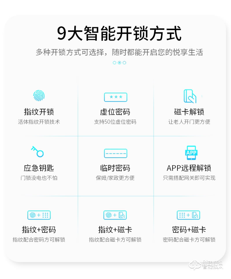 安耐智能锁 A30家用智能锁