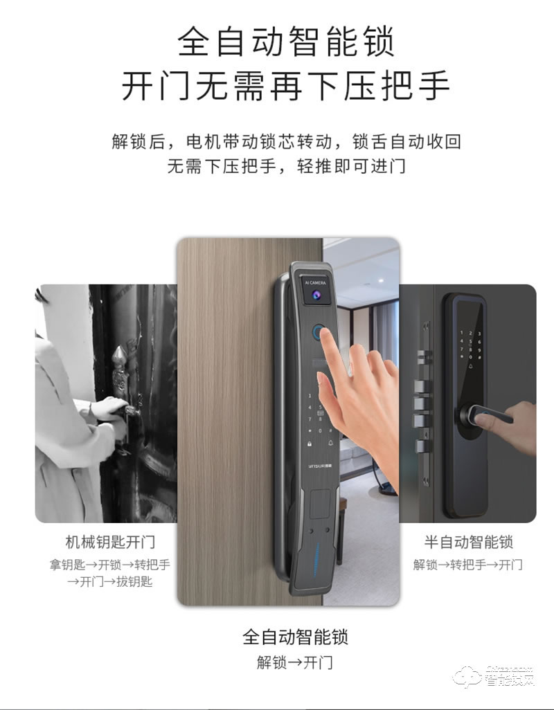 因硕智能锁C06 家用防盗门密码锁