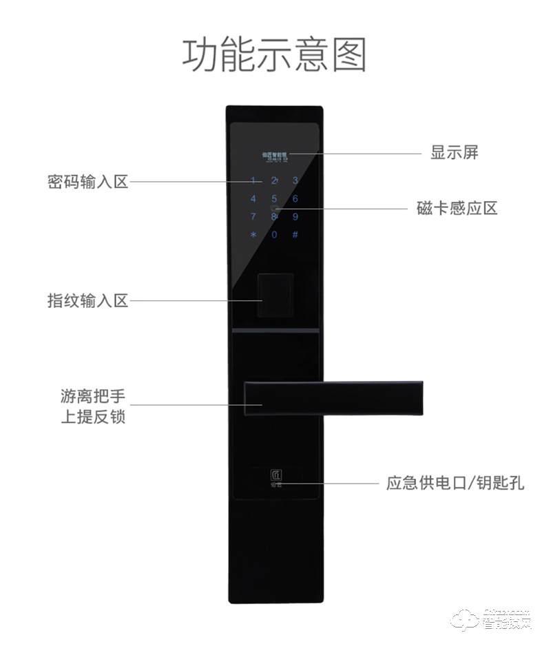 伯匠BJ-301全自动智能锁 家用电子锁