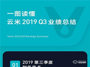 一图看懂云米2019年Q3财报：第三季度总销售收入10.7亿元，同比增长89.2%！