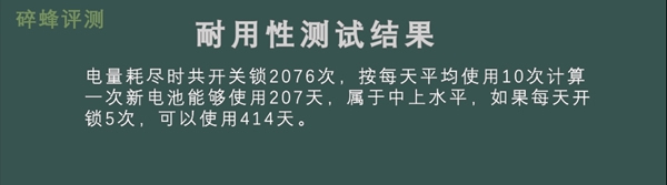 VOC智能门锁：大神测评 超长续航400天