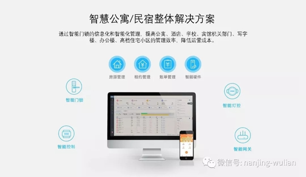 南京物联的智慧家居、民宿、酒店、公寓解决方案