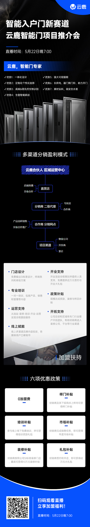 亿元融资打通智能新赛道！云鹿智能门项目推介会重磅来袭！